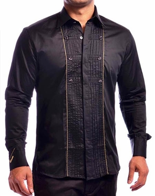 Mondo Jeans "Bazaar" Lux Black Dress Shirt